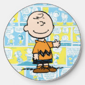 Peanuts | Charlie Brown Comic Pattern Wireless Charger (Front)