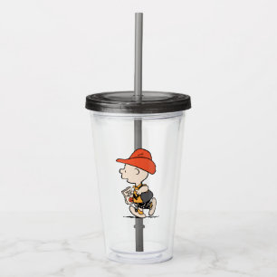 Peanuts Charlie Brown Cowboy Halloween Acrylic Tumbler