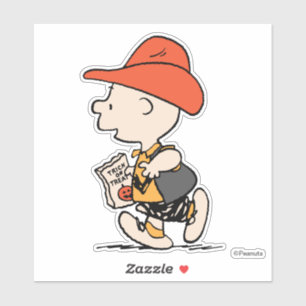 Peanuts Charlie Brown Cowboy Halloween Sticker
