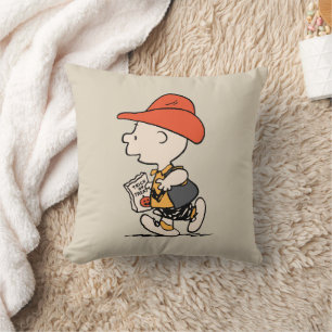 Peanuts Charlie Brown Cowboy Halloween Throw Pillow