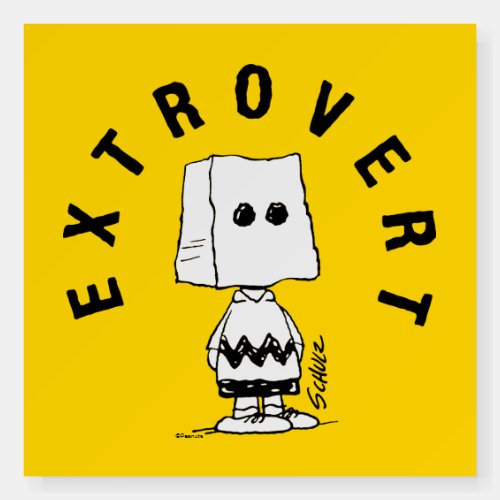 Peanuts  Charlie Brown Extrovert Foam Board