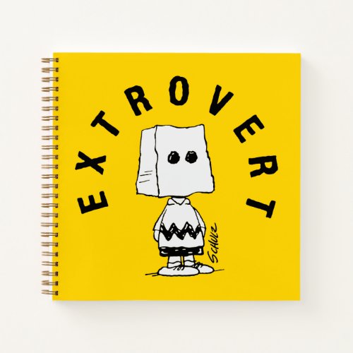 Peanuts  Charlie Brown Extrovert Notebook
