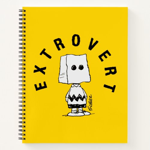 Peanuts  Charlie Brown Extrovert Notebook