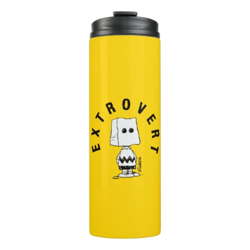 Peanuts  Charlie Brown Extrovert Thermal Tumbler