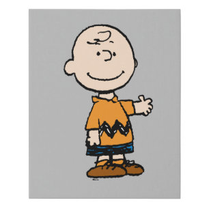 Peanuts   Charlie Brown Faux Canvas Print