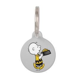 Peanuts | Charlie Brown Feeding Snoopy Pet ID Tag