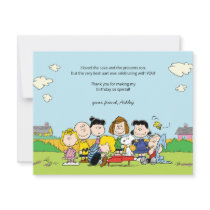 Peanuts | Charlie Brown & Gang Birthday Thank You Invitation