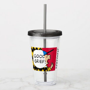 Peanuts   Charlie Brown Good Grief Half & Half Acrylic Tumbler