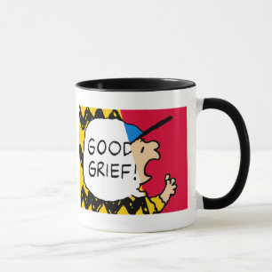 Peanuts Charlie Brown Good Grief Half & Half Mug