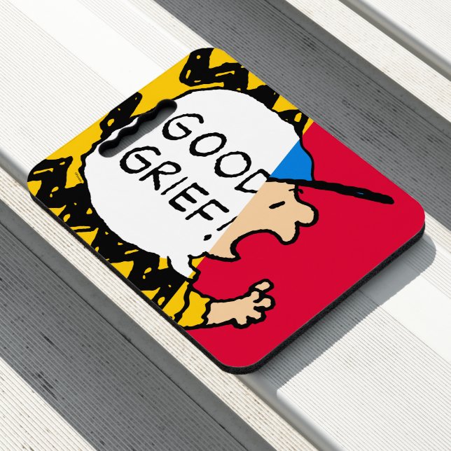 Peanuts | Charlie Brown Good Grief Half & Half Seat Cushion (In Situ)