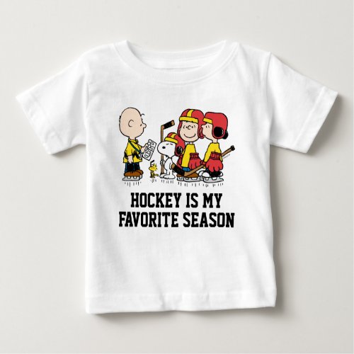 Peanuts  Charlie Brown Hockey Coach Baby T_Shirt