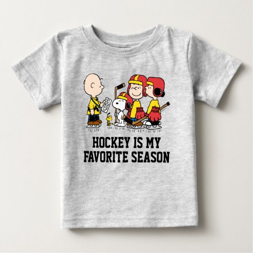 Peanuts  Charlie Brown Hockey Coach Baby T_Shirt