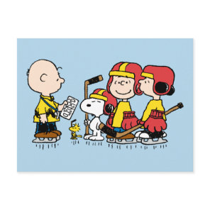 Peanuts | Charlie Brown Hockey Coach Postcard