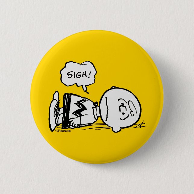 Peanuts | Charlie Brown is Down Button (Front)