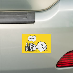 Peanuts   Charlie Brown is Down Car Magnet