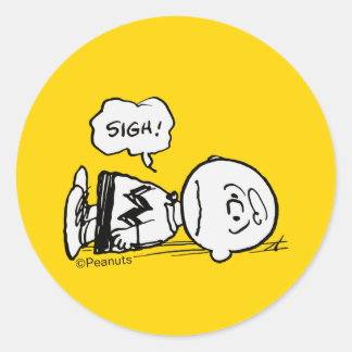 Peanuts | Charlie Brown is Down Classic Round Sticker