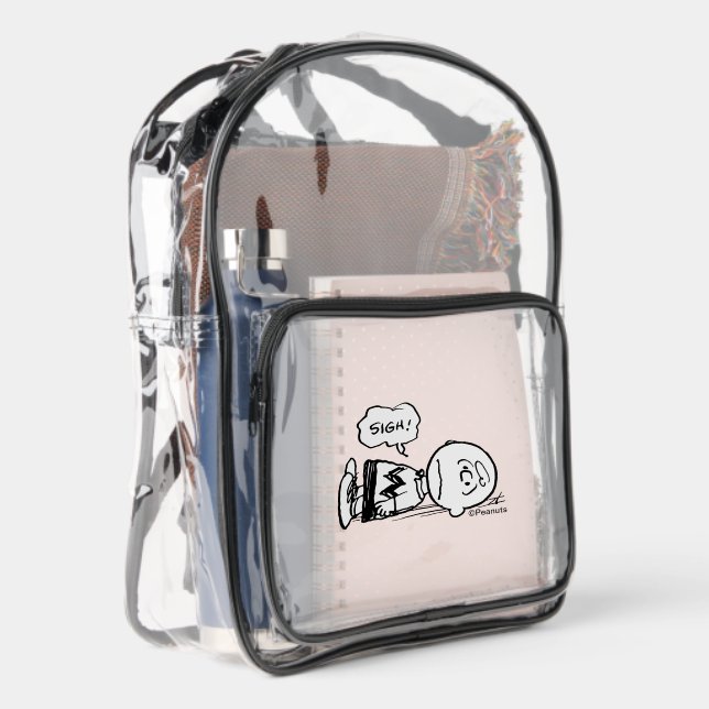 Peanuts | Charlie Brown is Down Clear Backpack (Right)