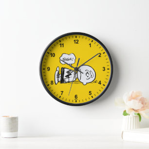 Peanuts Charlie Brown is Down Clock