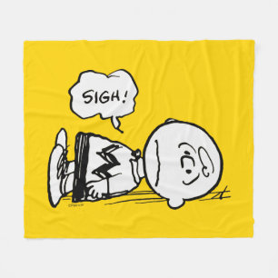 Peanuts Charlie Brown is Down Fleece Blanket