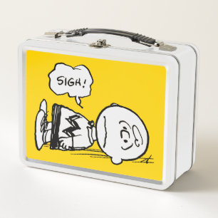 Peanuts Charlie Brown is Down Metal Lunch Box