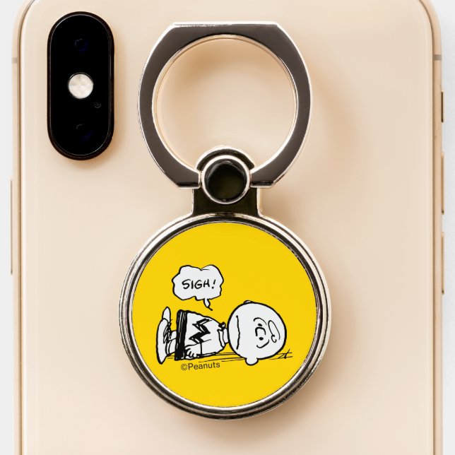Peanuts | Charlie Brown is Down Phone Ring Stand (Close Up)