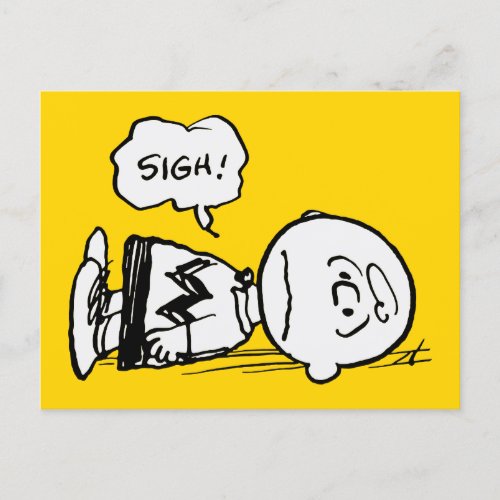 Peanuts  Charlie Brown is Down Postcard