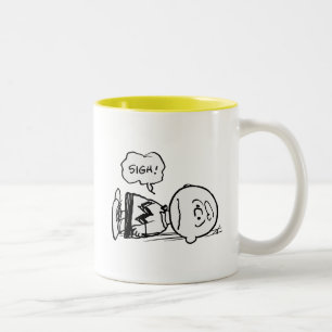 Peanuts Charlie Brown is Down Two-Tone Coffee Mug