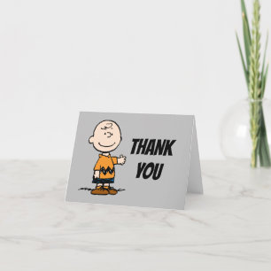 Peanuts Charlie Brown Letterpress Thank You Card