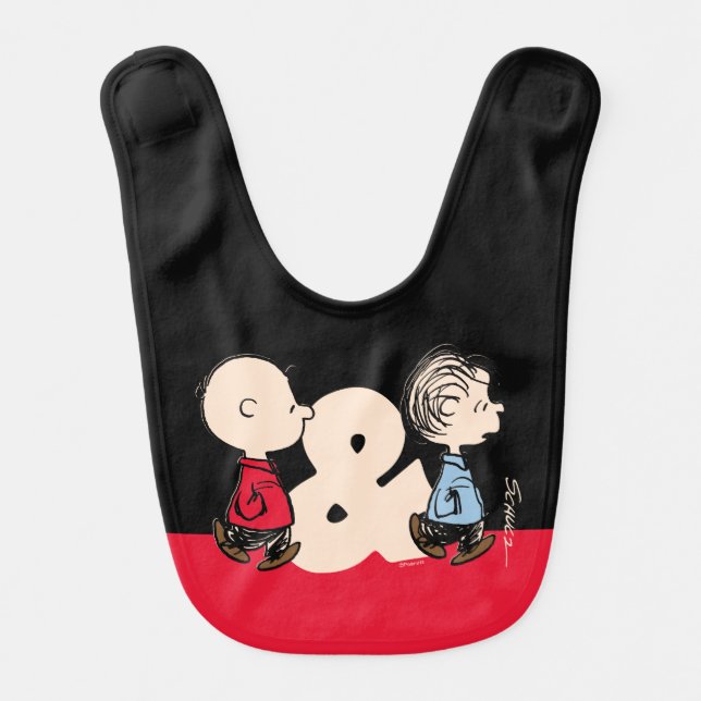 Peanuts | Charlie Brown & Linus Baby Bib (Front)