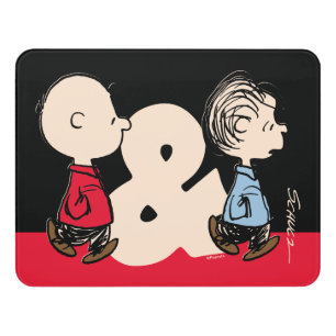 Peanuts Charlie Brown & Linus Door Sign