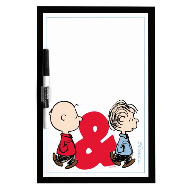 Peanuts | Charlie Brown & Linus Dry Erase Board (Front)
