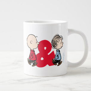 Peanuts Charlie Brown & Linus Giant Coffee Mug