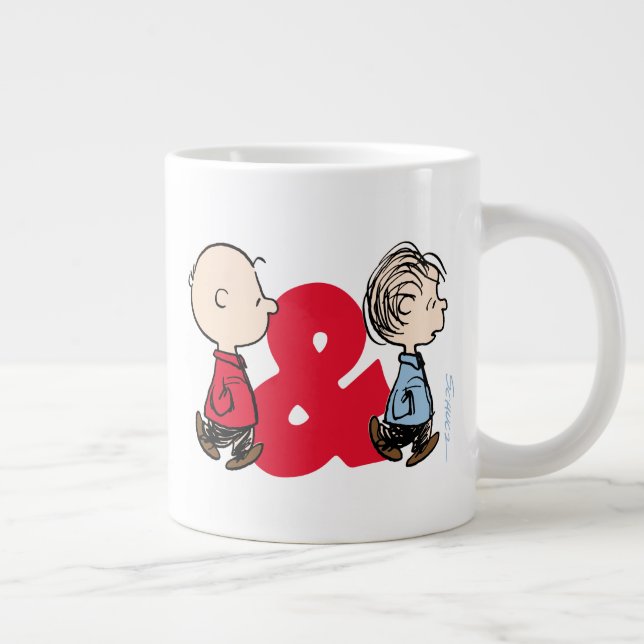 Peanuts | Charlie Brown & Linus Giant Coffee Mug (Right)