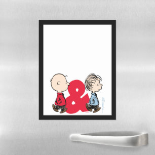 Peanuts Charlie Brown & Linus Magnetic Dry Erase Sheet