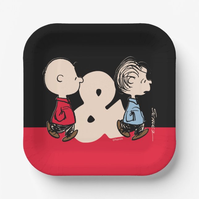 Peanuts | Charlie Brown & Linus Paper Plates (Front)