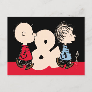 Peanuts Charlie Brown & Linus Postcard