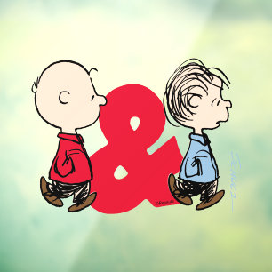 Peanuts   Charlie Brown & Linus Window Cling