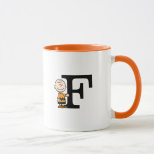 Peanuts   Charlie Brown Monogram F Mug