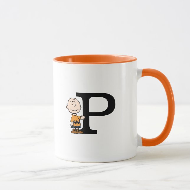 Peanuts | Charlie Brown Monogram P Mug (Right)
