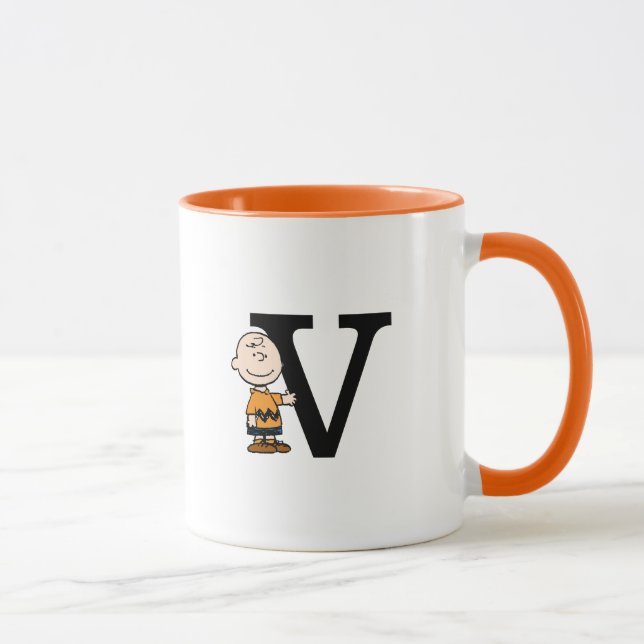 Peanuts | Charlie Brown Monogram V Mug (Right)