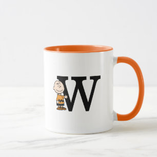 Peanuts Charlie Brown Monogram W Mug