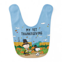 Peanuts | Charlie Brown My 1st Thanksgiving Baby Bib