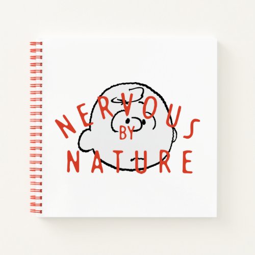 Peanuts  Charlie Brown Nervous By Nature Notebook
