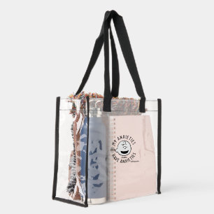 Peanuts Charlie Brown Nervous Since 1950 Clear Tote Bag
