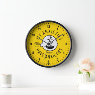 Peanuts Charlie Brown Nervous Since 1950 Clock