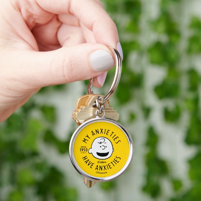Peanuts | Charlie Brown Nervous Since 1950 Keychain (Hand)