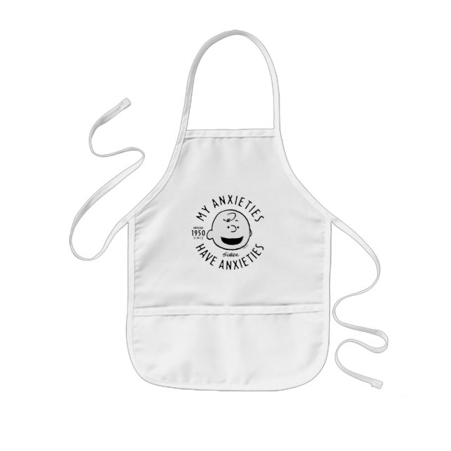 Peanuts | Charlie Brown Nervous Since 1950 Kids' Apron (Front)