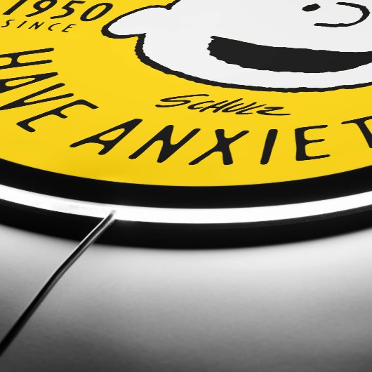 Peanuts | Charlie Brown Nervous Since 1950 LED Sign (Edge)
