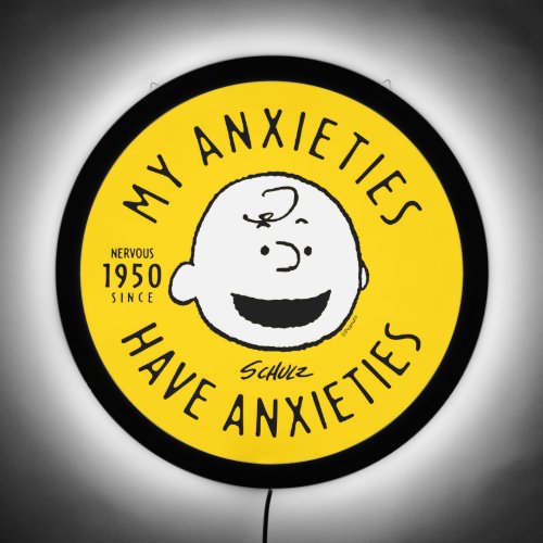 Peanuts  Charlie Brown Nervous Since 1950 LED Sign