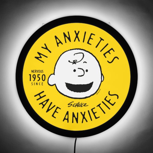 Peanuts | Charlie Brown Nervous Since 1950 LED Sign (Front)